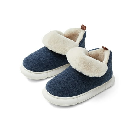 Lacyhop Women Men Warm Shoes House Slippers Plush Lined Booties Slipper Indoor Outdoor Non-slip Snow Boots Lightweight Fluffy Winter Shoe Navy Blue 10.5-11
Lacyhop Women Men Warm Shoes House Slippers Plush Lined Booties Slipper Indoor Outdoor Non-slip Snow Boots Lightweight Fluffy Winter Shoe Navy Blue 10.5-11