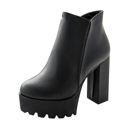 Gzztg Womens Shoes Women S Round Toe Solid Color Side Zip Fashion Super High Thick Boot
Gzztg Womens Shoes Women S Round Toe Solid Color Side Zip Fashion Super High Thick Boot