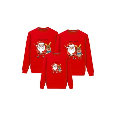 Jamlynbo Merry Christmas Matching Family Sweaters Santa Elk Print Round Neck Pullover Sweatshirt Ugly Shirt for Family Adult Kids
Jamlynbo Merry Christmas Matching Family Sweaters Santa Elk Print Round Neck Pullover Sweatshirt Ugly Shirt for Family Adult Kids