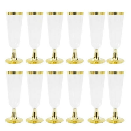 Wedding Champagne Flute Disposable Plastic Wedding Cup Champagne Glass Drinking Utensils for Party-Golden
Wedding Champagne Flute Disposable Plastic Wedding Cup Champagne Glass Drinking Utensils for Party-Golden