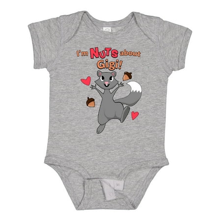 Inktastic I m Nuts About Gigi Gift Baby Boy or Baby Girl Bodysuit