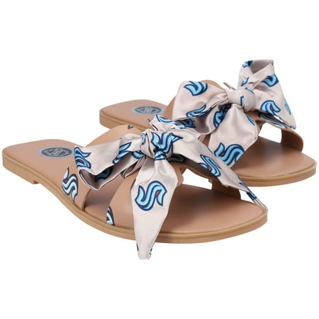 Women s Cuce Tan Seattle Kraken Bow Sandals