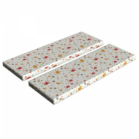 Cartoon Bench Cushion Set of 2 Birds Swirls Flowers and Mini Hearts Nature Inspired Drawing Style Happy Animals Standard Size Foam Pad and Decorative Cover Multicolor by Ambesonne
Cartoon Bench Cushion Set of 2 Birds Swirls Flowers and Mini Hearts Nature Inspired Drawing Style Happy Animals Standard Size Foam Pad and Decorative Cover Multicolor by Ambesonne