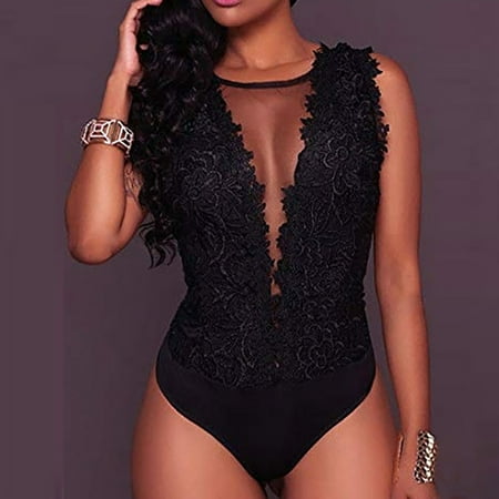 UoCefik Women s Sleeveless Bodysuit Hollow Out One Piece Lingerie for Women Lace Mesh Sexy Babydoll Black XL
UoCefik Women s Sleeveless Bodysuit Hollow Out One Piece Lingerie for Women Lace Mesh Sexy Babydoll Black XL