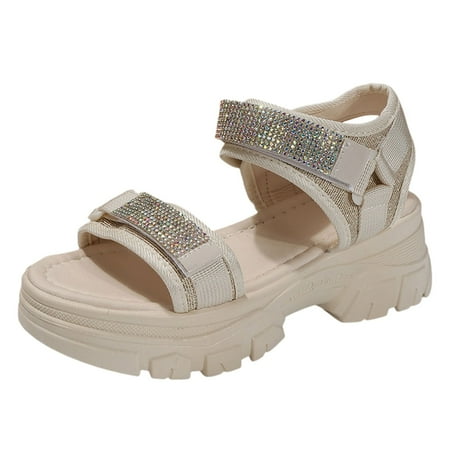 Youmylove Women Sandals Buckle Sports Sandals Step On Feel Water Diamond Thick Sole Sandals Summer Comfy Daily Simple Walking Footwears
Youmylove Women Sandals Buckle Sports Sandals Step On Feel Water Diamond Thick Sole Sandals Summer Comfy Daily Simple Walking Footwears