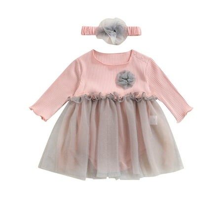 Musuos Baby Girls Romper and Headdress Round Collar Long Sleeve Ruffled Hem Bodysuit
Musuos Baby Girls Romper and Headdress Round Collar Long Sleeve Ruffled Hem Bodysuit