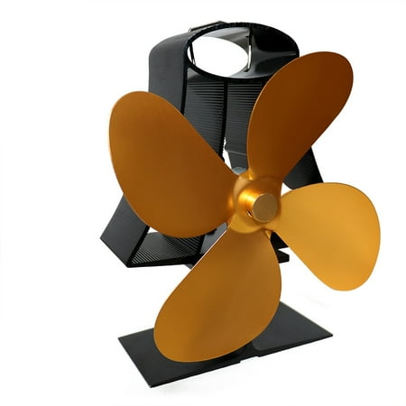 Thermal Power Fireplace Fan Heat Powered Wood Stove Fan for Wood/Log Burner /Fireplace Friendly 4-Leaf Fans Gold
Thermal Power Fireplace Fan Heat Powered Wood Stove Fan for Wood/Log Burner /Fireplace Friendly 4-Leaf Fans Gold