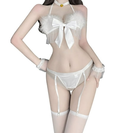 dmqupv Womens Lingerie Lingerie For Women Translucent Solid Color Sweet Lingerie Suit White One Size
dmqupv Womens Lingerie Lingerie For Women Translucent Solid Color Sweet Lingerie Suit White One Size
