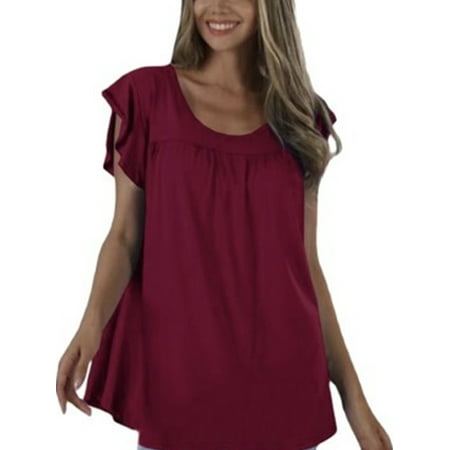 Frontwalk Womens Homewear Tops T-Shirts Summer Short Sleeve Crew Neck Shirts Casual Loungewear Pajama Tee Pullover
Frontwalk Womens Homewear Tops T-Shirts Summer Short Sleeve Crew Neck Shirts Casual Loungewear Pajama Tee Pullover