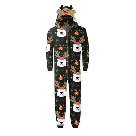 LSFYSZD Family Matching Christmas Pajamas Jumpsuits Cartoon Elk Santa Snowflake Deer Print Hooded Long Sleeve Zipper-Up Romper Sleepwear
LSFYSZD Family Matching Christmas Pajamas Jumpsuits Cartoon Elk Santa Snowflake Deer Print Hooded Long Sleeve Zipper-Up Romper Sleepwear