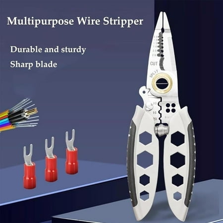 Efficient Portable Professional 7-Inch Upgraded Multi-Purpose Wire Stripping Tool - Durable 2PCS Set - Perfect Gift for Professionals - Easy to Use Multipurpose Wire Stripper
Efficient Portable Professional 7-Inch Upgraded Multi-Purpose Wire Stripping Tool - Durable 2PCS Set - Perfect Gift for Professionals - Easy to Use Multipurpose Wire Stripper