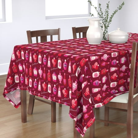 Cotton Sateen Tablecloth 70 x 108 - Red Pink Valentines Love Hearts Day Mid Century Spells Valentine Romantic Print Custom Table Linens by Spoonflower
Cotton Sateen Tablecloth 70 x 108 - Red Pink Valentines Love Hearts Day Mid Century Spells Valentine Romantic Print Custom Table Linens by Spoonflower