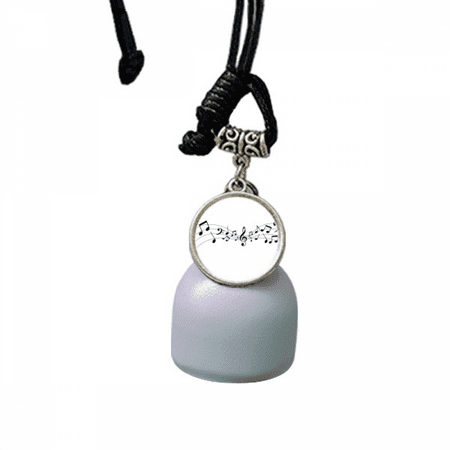 Dancg Music 5-le Staff Art Deco Fashion Wind Chimes Bell Car Pendant