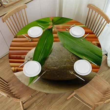 Facannap Bamboo Leaf Round Table Cover Washable for Home Kitchen Outdoor Decoration 100% Polyester Fiber 54-58
Facannap Bamboo Leaf Round Table Cover Washable for Home Kitchen Outdoor Decoration 100% Polyester Fiber 54-58