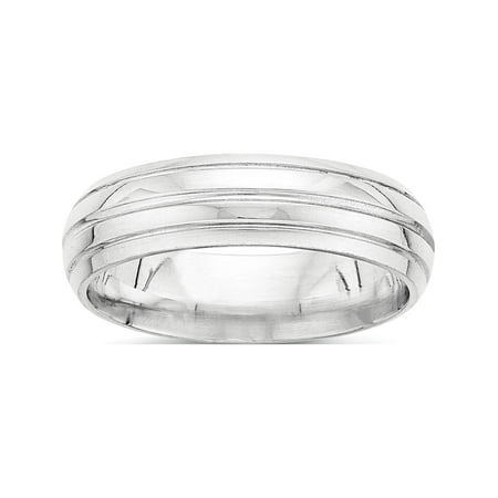 Designer Sterling Silver Ss 6Mm Polished Fancy Band Size 10 (Width=6.00) Made In United States -Jewelry By Sweet Pea Creations