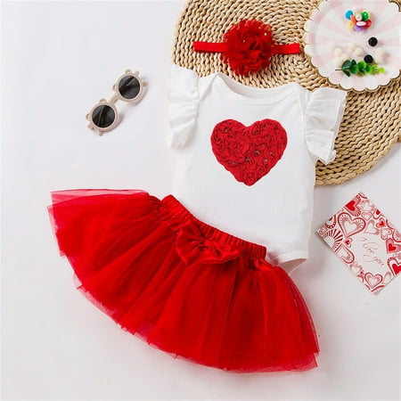 3pcs/set Baby Valentine s Day Outfit 3-18 Months Infant Toddler Girls Sleeveless Romper+ Tutu Tulle Skirt+ Headband Outifts Sets Red 9-12 Months
3pcs/set Baby Valentine s Day Outfit 3-18 Months Infant Toddler Girls Sleeveless Romper+ Tutu Tulle Skirt+ Headband Outifts Sets Red 9-12 Months