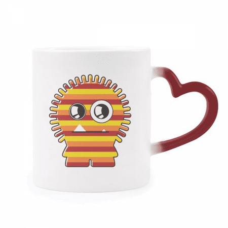Universe And Alien Alien Heat Sensitive Mug Red Color Changing Stoneware Cup