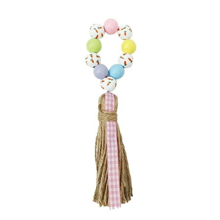 GLFILL Easter Wood Bead Napkin Rings Easter Colorful Eggs Napkin Ring With Tassels
GLFILL Easter Wood Bead Napkin Rings Easter Colorful Eggs Napkin Ring With Tassels