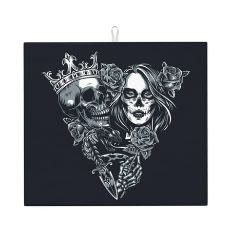 XMXT Microfiber Drying Mat Skeleton King Beauty Print Absorbent Dish Drying Mats for Kitchen Dishes Rack Pad 16 x 18 inches
XMXT Microfiber Drying Mat Skeleton King Beauty Print Absorbent Dish Drying Mats for Kitchen Dishes Rack Pad 16 x 18 inches