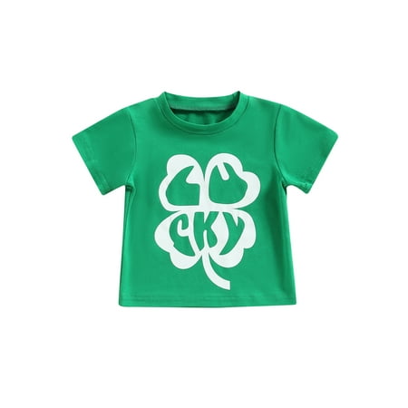 Binpure Baby Summer Festive T-shirt Casual Round Neck Four-leaf Clover Printed Short Sleeve Tops for Toddler Boy Girl
Binpure Baby Summer Festive T-shirt Casual Round Neck Four-leaf Clover Printed Short Sleeve Tops for Toddler Boy Girl
