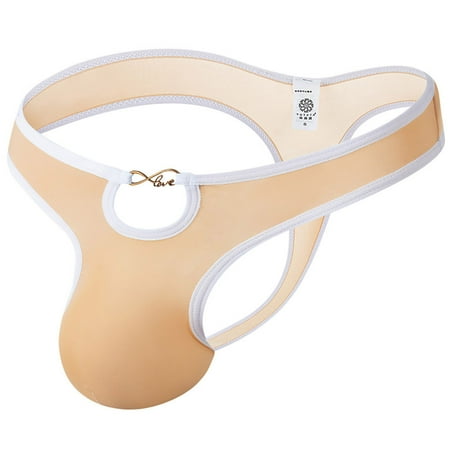 Ruziyoog Men Fashion Silk Skate Silk Men Sexy Thong Men Erotic Panties Beige L 
Ruziyoog Men Fashion Silk Skate Silk Men Sexy Thong Men Erotic Panties Beige L