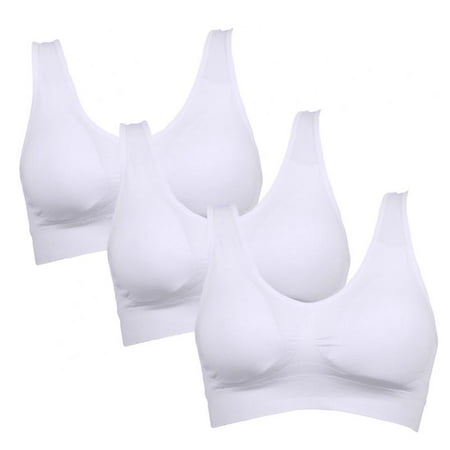 Sports Bra Size S-6XL Outdoor Underwear Women Seamless Bra Solid Fitness Bras Yoga Tops Soft Cup Lovely Young 3pcs White
Sports Bra Size S-6XL Outdoor Underwear Women Seamless Bra Solid Fitness Bras Yoga Tops Soft Cup Lovely Young 3pcs White