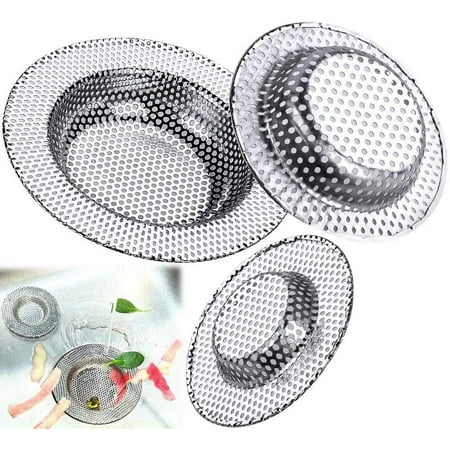 Kitchen Sink Strainer Set of 3 Anti-Clog Stainless Steel Sink Strainer with Punched Holes Durable Sink Drains Ideal for Kitchen Sink
Kitchen Sink Strainer Set of 3 Anti-Clog Stainless Steel Sink Strainer with Punched Holes Durable Sink Drains Ideal for Kitchen Sink