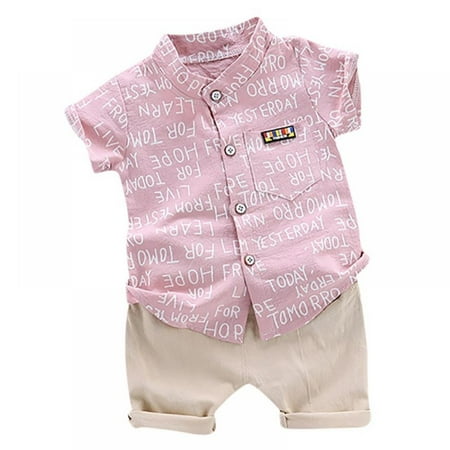 Sunwukong Toddler Baby Boy Summer Clothes Short Sleeve Button Down Shirt Shorts Set Gentlemen Casual Outfits
Sunwukong Toddler Baby Boy Summer Clothes Short Sleeve Button Down Shirt Shorts Set Gentlemen Casual Outfits
