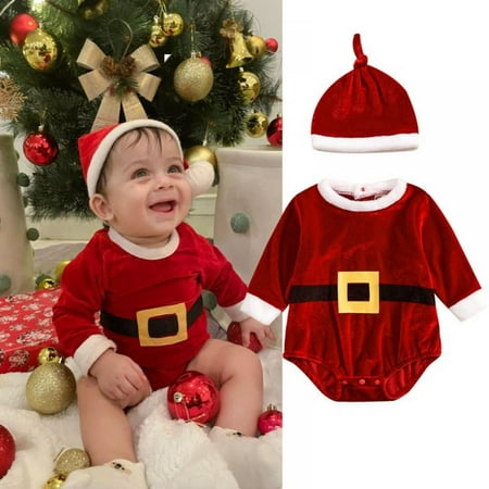 LOVEBAY Infant Baby Boys Girls My First Christmas Outfit Xmas Romper with Hat One-Piece Jumpsuit Xmas Outfits 2pcs
LOVEBAY Infant Baby Boys Girls My First Christmas Outfit Xmas Romper with Hat One-Piece Jumpsuit Xmas Outfits 2pcs