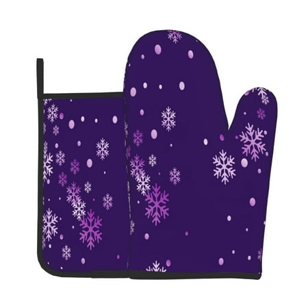 Junzan Crystal Purple Snowflake Pattern Oven Mitts and Pot Holders 2 pcs Set Potholders BBQ Gloves Long Kitchen Oven Glove for Cooking Baking Grilling (2-Piece Set 11 Inch)
Junzan Crystal Purple Snowflake Pattern Oven Mitts and Pot Holders 2 pcs Set Potholders BBQ Gloves Long Kitchen Oven Glove for Cooking Baking Grilling (2-Piece Set 11 Inch)