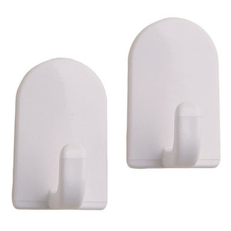 2PC InterDesign 14101 Self Adhesive Mini Hook 1-1/2 By 1 Inch White