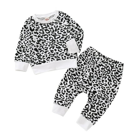 NZRVAWS Baby Girls Outfits 0 Months Baby Girls Leopard Print Top 3 Months Baby Girls Pants 2Pcs Winter Clothes Set Black
NZRVAWS Baby Girls Outfits 0 Months Baby Girls Leopard Print Top 3 Months Baby Girls Pants 2Pcs Winter Clothes Set Black