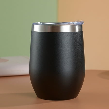 Stainless Steel Wine Glass Tumbler Multipurpose Solid Color Trendy Water Mug for Women Men Daily Use Black Plastic
Stainless Steel Wine Glass Tumbler Multipurpose Solid Color Trendy Water Mug for Women Men Daily Use Black Plastic