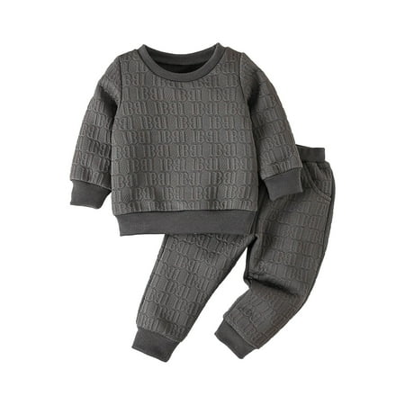 Otqutp Baby Loose Tops Girls Autumn and Winter Pure Colour Pullover Casual Letters Printed Set Girls Home Outdoor Daily Wear Top Pants Set Cute Fall Clothes(Grey 12-18 Months)
Otqutp Baby Loose Tops Girls Autumn and Winter Pure Colour Pullover Casual Letters Printed Set Girls Home Outdoor Daily Wear Top Pants Set Cute Fall Clothes(Grey 12-18 Months)