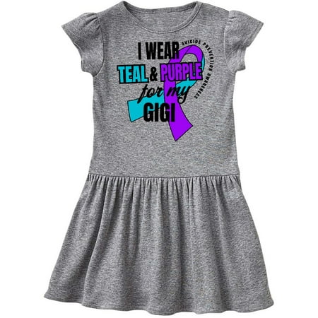 Inktastic Suicide Prevention I Wear Teal and Purple for My Gigi Gift Toddler Girl Dress
Inktastic Suicide Prevention I Wear Teal and Purple for My Gigi Gift Toddler Girl Dress