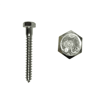 STEREN 220-220 LAG SCREW BOLT 5/16 X 2.5 WITH 1/2 HEX HEAD