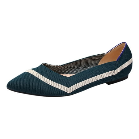 TOWED22 Flats Shoes Women Womens Pointed Toe Ballet Flat Knit Dress Shoes Low Wedge Flat Shoes Comfort Slip On Flats Shoes for Woman Classic Softable Shoes Green
TOWED22 Flats Shoes Women Womens Pointed Toe Ballet Flat Knit Dress Shoes Low Wedge Flat Shoes Comfort Slip On Flats Shoes for Woman Classic Softable Shoes Green