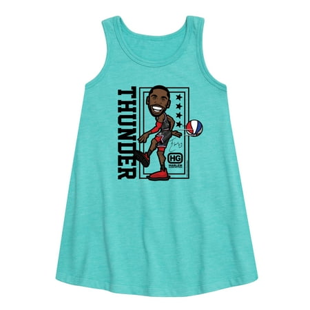Harlem Globetrotters - Thunder Toonz - Toddler and Youth Girls A-line Dress