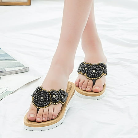Vedolay Women Summer Slippers Women s Summer Clip-Toe Slippers Platform Bohemia Beach Shoes Black 8
Vedolay Women Summer Slippers Women s Summer Clip-Toe Slippers Platform Bohemia Beach Shoes Black 8