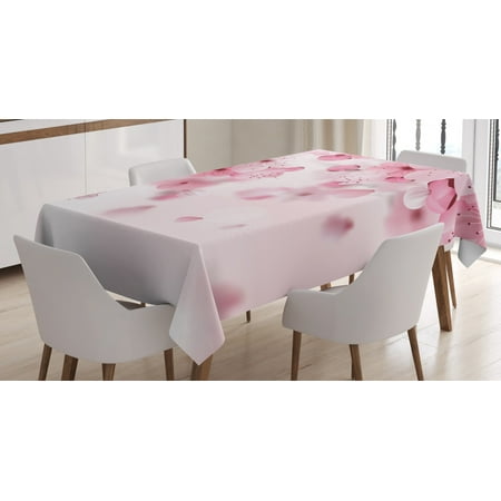 Floral Tablecloth Japanese Sakura Flowers Blossoms Eastern Spring Nature Theme Illustration Rectangular Table Cover for Dining Room Kitchen 60 X 84 Inches Light Pink Baby Pink by Ambesonne
Floral Tablecloth Japanese Sakura Flowers Blossoms Eastern Spring Nature Theme Illustration Rectangular Table Cover for Dining Room Kitchen 60 X 84 Inches Light Pink Baby Pink by Ambesonne