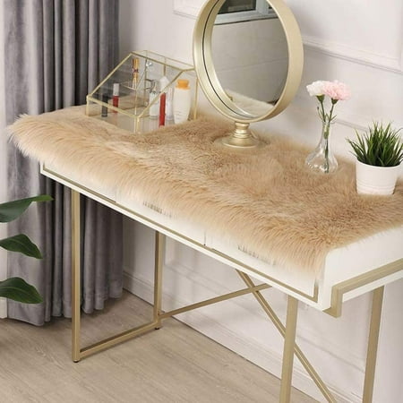 dosili Solid Color Plush Table Runner Faux Sheepskin Decorative Shaggy Dresser Scarf Not-Slip Desk Pad Food for Christmas Weddin Luxury False Fur Dresser Tablecloth-Khaki 45x60cm(18x24inc
dosili Solid Color Plush Table Runner Faux Sheepskin Decorative Shaggy Dresser Scarf Not-Slip Desk Pad Food for Christmas Weddin Luxury False Fur Dresser Tablecloth-Khaki 45x60cm(18x24inc