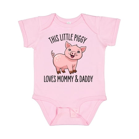 Inktastic This Little Piggy Loves Mommy and Daddy- Cute Gift Baby Boy or Baby Girl Bodysuit
Inktastic This Little Piggy Loves Mommy and Daddy- Cute Gift Baby Boy or Baby Girl Bodysuit