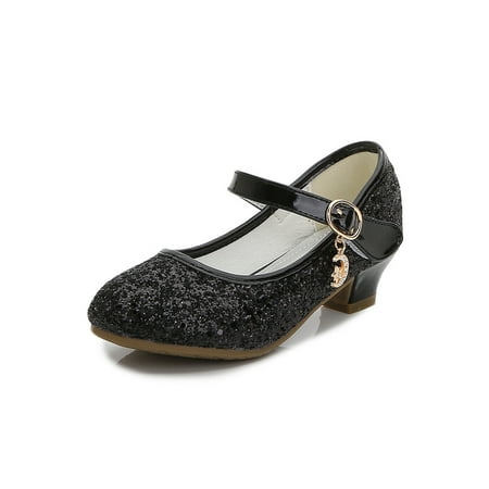 Woobling Girls Princess Shoe Glitter Dance Shoes Comfort Mary Jane Wedding Pumps Cute Flats Magic Tape Casual Black 9C
Woobling Girls Princess Shoe Glitter Dance Shoes Comfort Mary Jane Wedding Pumps Cute Flats Magic Tape Casual Black 9C