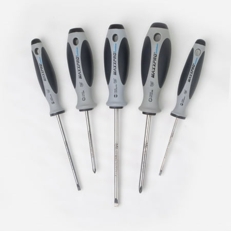Witte 670002 MaxxPro Stainless Slotted and Phillips Screwdriver Set 5 Pieces