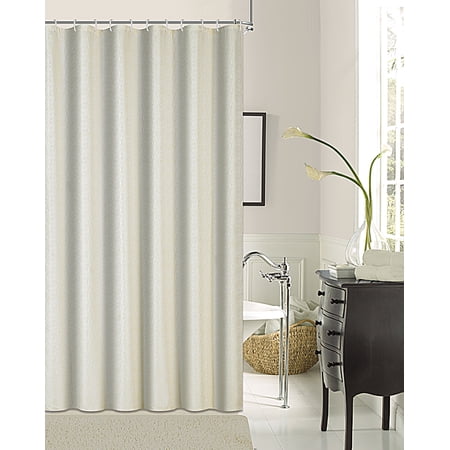 Dainty Home Kingston Textured Fabric Shower Curtain