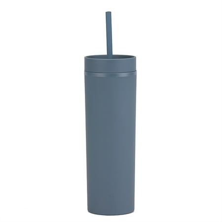 Uposao 450ml Double-layer Plastic Cup Sealed Insulated Water Bottle Lid with Straw Sports Water Bottle for Children Men Women Home Office Ink Blue
Uposao 450ml Double-layer Plastic Cup Sealed Insulated Water Bottle Lid with Straw Sports Water Bottle for Children Men Women Home Office Ink Blue