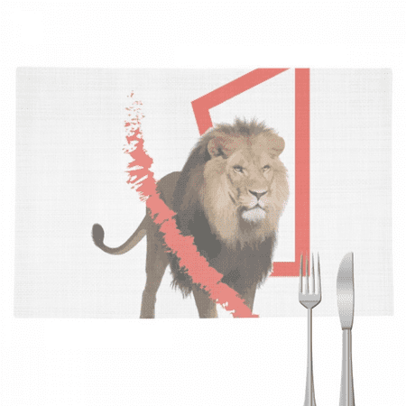 Feline Lion Box Ferocious Placemat Pad Kitchen Woven Heat Resistant Cushion Rectangle
Feline Lion Box Ferocious Placemat Pad Kitchen Woven Heat Resistant Cushion Rectangle