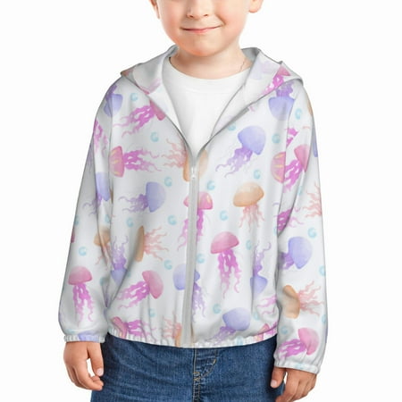 Sun Hoodie for Kids Bright Jellyfish Print Long Sleeve Swim Fishing Shirts Sun Protection Zip Up Jacket Clothing Athletic Hoodie
Sun Hoodie for Kids Bright Jellyfish Print Long Sleeve Swim Fishing Shirts Sun Protection Zip Up Jacket Clothing Athletic Hoodie