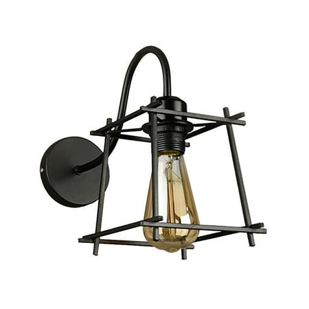 Litfad Metal Trapezoid Cage Wall Lighting Vintage Industrial 1-Light Sconce for Restaurant
Litfad Metal Trapezoid Cage Wall Lighting Vintage Industrial 1-Light Sconce for Restaurant