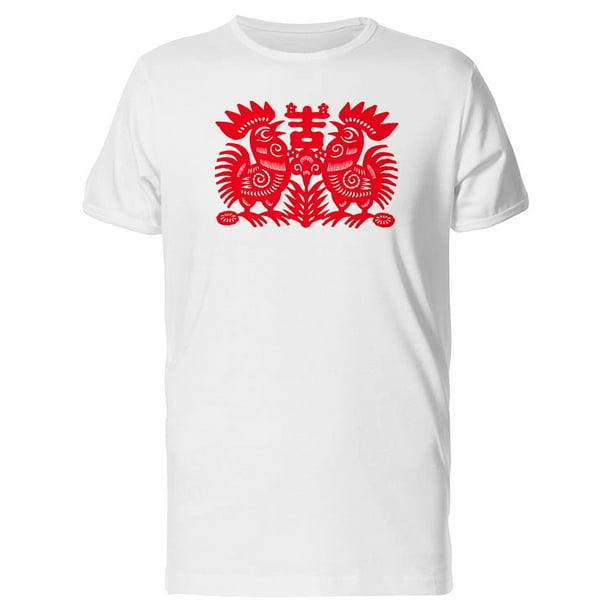 Rooster Pattern Chinese Paper Tee Men's -Image by Shutterstock